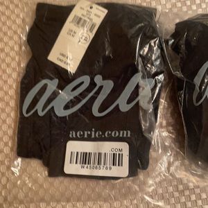 NWT AERIE Modal Ribbed fabric Underwear color black